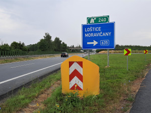 Začíná oprava sjezdů na dálnici na Mohelnici. Potrvá až do poloviny října