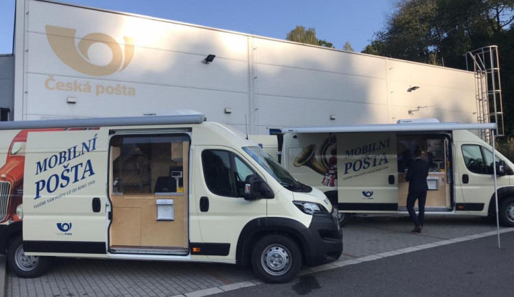 Automobily Mobilní pošty poskytují služby na různých místech v České republice od září 2020