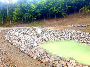 Ze studánky u Stražiska na Prostějovsku teče bílá voda. Může za to vápenec