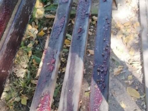 V Litovli někdo pomazal lavičky marmeládou. Zřejmě tak bojuje proti bezdomovcům