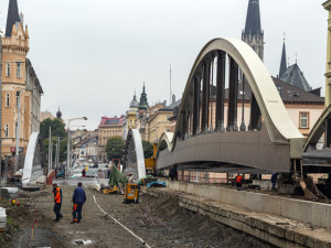 Přesun konstrukce mostu na Masarykově třídě v Olomouci má trvat okolo pěti dní