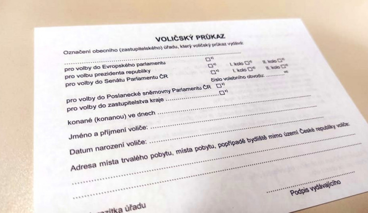 VOLBY 2021: Zájem o voličské průkazy v kraji rostl, Šumperk ale zažil propad