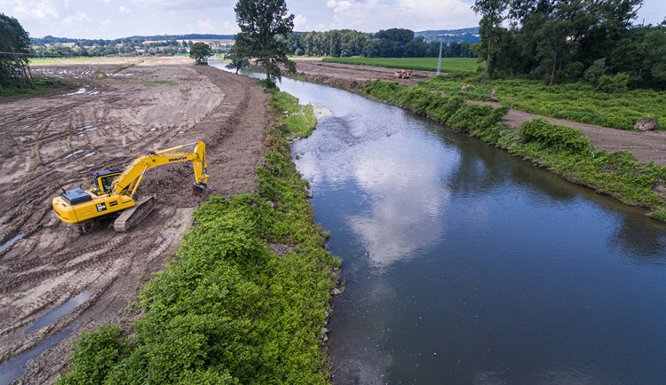 Revitalizace Bečvy u obcí Černotín a Skalička - ilustrační foto