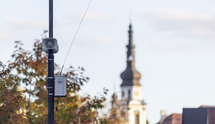 Akustická jednotka varovného a informačního systému v Olomouci