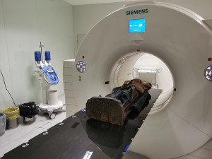 Tomograf nahlédl do nitra gotické sochy. Olomoucké Muzeum umění připravuje její restaurování