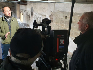 Zdíkův palác v Olomouci obsadili filmaři, natáčejí zde dokument o biskupovi