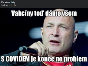 Očkuj se i ty, vyzývá Landa, jde však o fake. Doufáme v žalobu, říkají autoři koláží