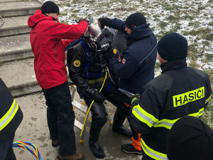 Potápěčská skupina olomouckých hasičů se účastnila pětidenního specializačního kurzu