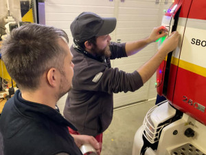 Předvánoční jízda dobrovolných hasičů v Přerově