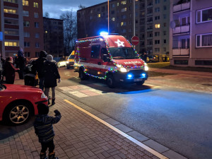 Předvánoční jízda dobrovolných hasičů v Přerově