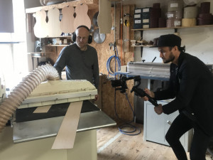 Snímek z natáčení dokumentární série Ve stínu