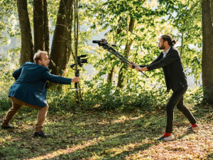 Autoři dokumentární série Ve stínu Jakub Plánka (vpravo) a Marek Pešl