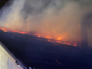 Požár opuštěné budovy v areálu nádraží ve Šternberku