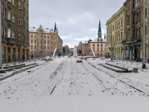 Práce u Rejnoka přibrzdila zima. Důležitá trasa Olomoucí se má otevřít za pět měsíců