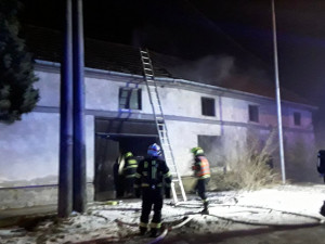 Požár domu v prostějovské místní části Vrahovice