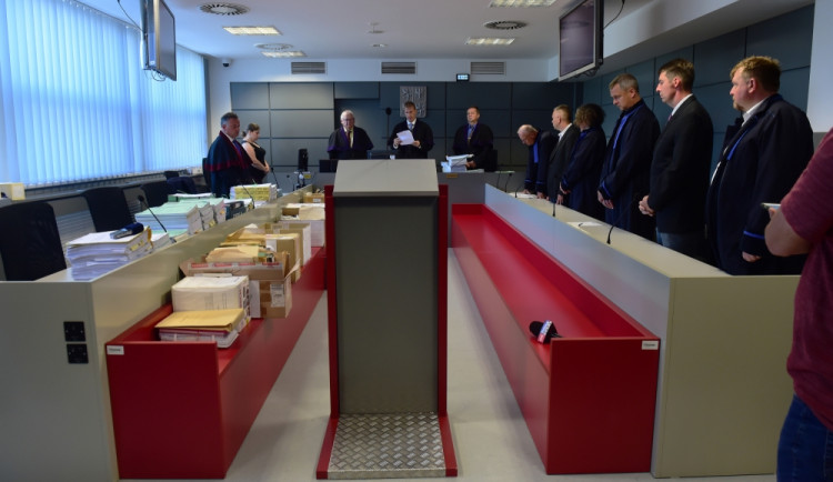 Snímek ze soudního projednávání kauzy Vidkun v Olomouci