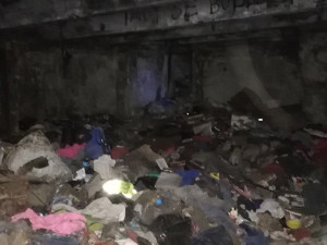 Při obnově bývalého objektu civilní obrany bylo potřeba vyklidit obrovské množství odpadu