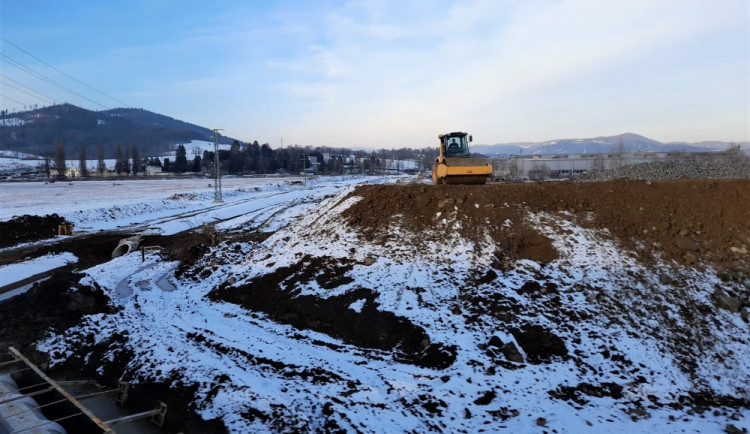 Stavba obchvatu Bludova - ilustrační foto