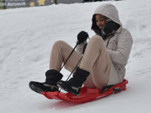 Od vysoké sítě na sjezdovku. Volejbalistky Olomouce zažily netradiční start týdne