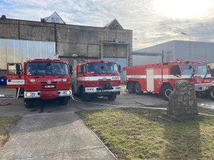 Hasiči zasahovali v průmyslovém areálu v Přerově