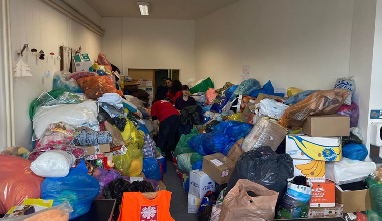 Sklad charity v Zábřehu