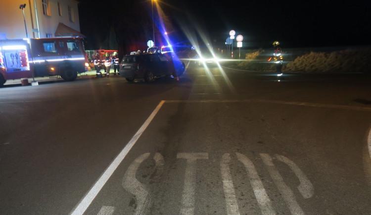 Nehoda na křižovatce v Dubu nad Moravou