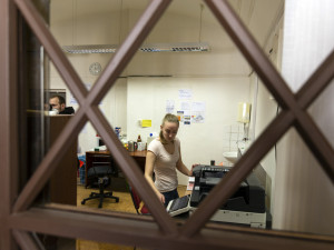 Krajské asistenční centrum pomoci pro Ukrajinu v Olomouci v budově Hanáckých kasáren