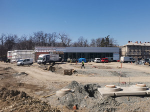 Výstavba šesté prodejny Lidlu v Olomouci pokročila, otevřít má na podzim