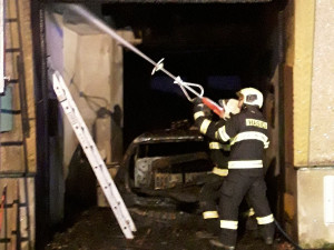 Požár domu v Držovicích na Prostějovsku