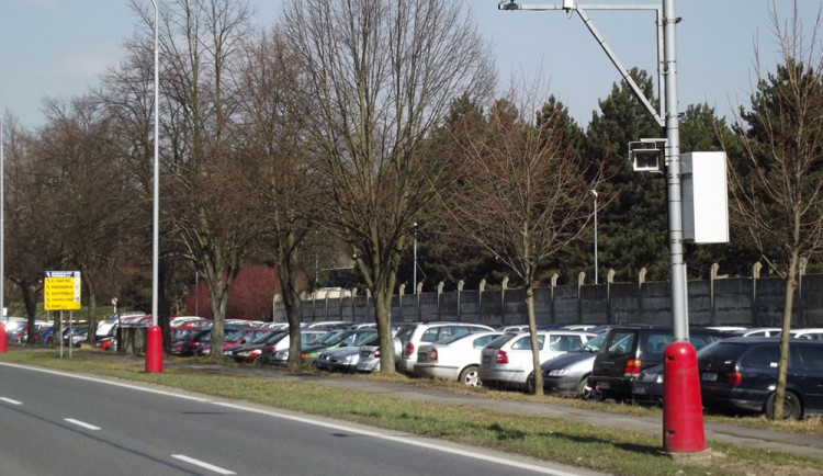 Rychloměr na ulici Olomoucké ve Šternberku - ilustrační foto