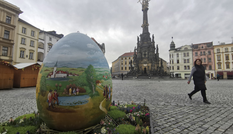 FOTOGALERIE: Města v Olomouckém kraji se předhánějí ve velikonoční výzdobě