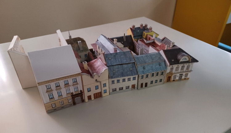 židovské uličky model