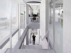 Vizualizace nové podoby budovy Emos podle společnosti Anagram&Gruppa