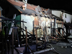 Ve Velkém Újezdu hořel penzion. Škody dosáhnou až 1 milionu