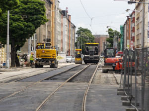 Část Masarykovy třídy prochází rekonstrukcí, v provozu má být od začátku července