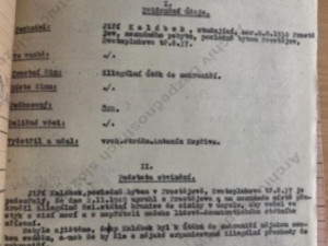 Trestní oznámení na syna Aloise Kalábka