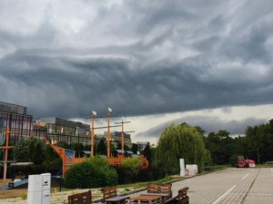 Kvůli bouřkám hasiči vyjížděli k popadaným stromům. Na Jesenicku pomáhali s utrženými střechami