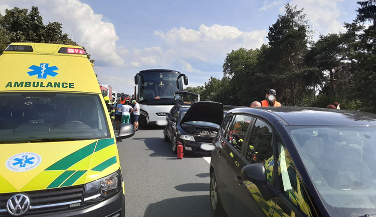 Dopravní nehoda uzavřela část dálnice D35 u Mohelnice