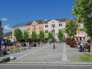 Současná vedra nesnesitelně rozpalují ulice a náměstí. Přerov chce do centra dostat více zeleně