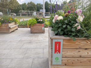 Tržnici zkrášlí posezení s květinami. Opuštěná budova je k mání za 60 milionů