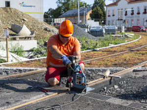 Část Zikovy ulice se brzy otevře, stavba tramvajové trati v Olomouci pokročila