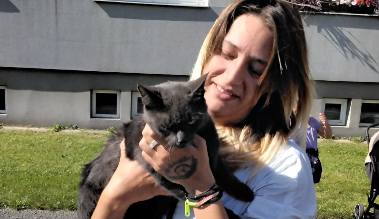 Kocourek Rozárka spadl v Přerově z třetího patra do větrací šachty protiatomového krytu. Zachránili ho hasiči