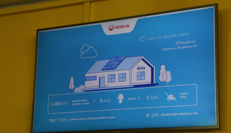 Elektřinu pro olomouckou základní školu dodá fotovoltaická elektrárna. Město nestála nic