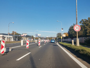 Pozor na kolony. V Olomouci začaly opravy kilometrového úseku estakády