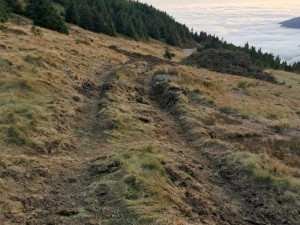 Na Červené hoře těžká technika rozjezdila vzácnou tundru. Případ už řeší inspekce životního prostředí