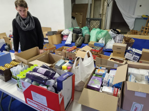 Sbírka pro ukrajinskou armádu v Uničově má i přes negativní reakce obrovský úspěch. Pokračuje v pátek