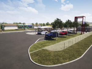 Vizualizace nové podoby autobusového nádraží v Litovli