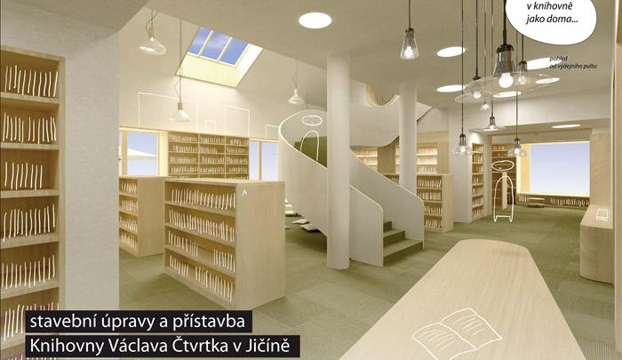 Knihovna Václava Čtvrtka se změní k nepoznání, Jičín dostal dotaci