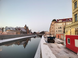 Protipovodňové dílo u centra Olomouce je hotové. V okolních ulicích se ale uzavírky ještě protáhnou
