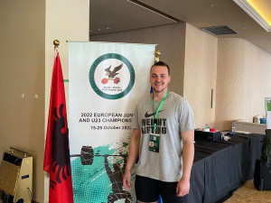 Nadějný junior Arnošt Vogel z Haňovic vybojoval na mistrovství Evropy ve vzpírání bronz